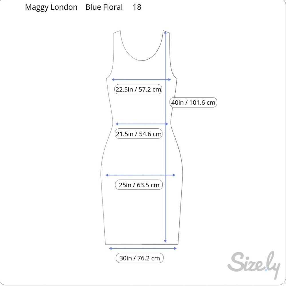 Maggy London‎ NWT Floral Dress Size 18 Sleeveless Pockets Romantic Feminine - Picture 15 of 15